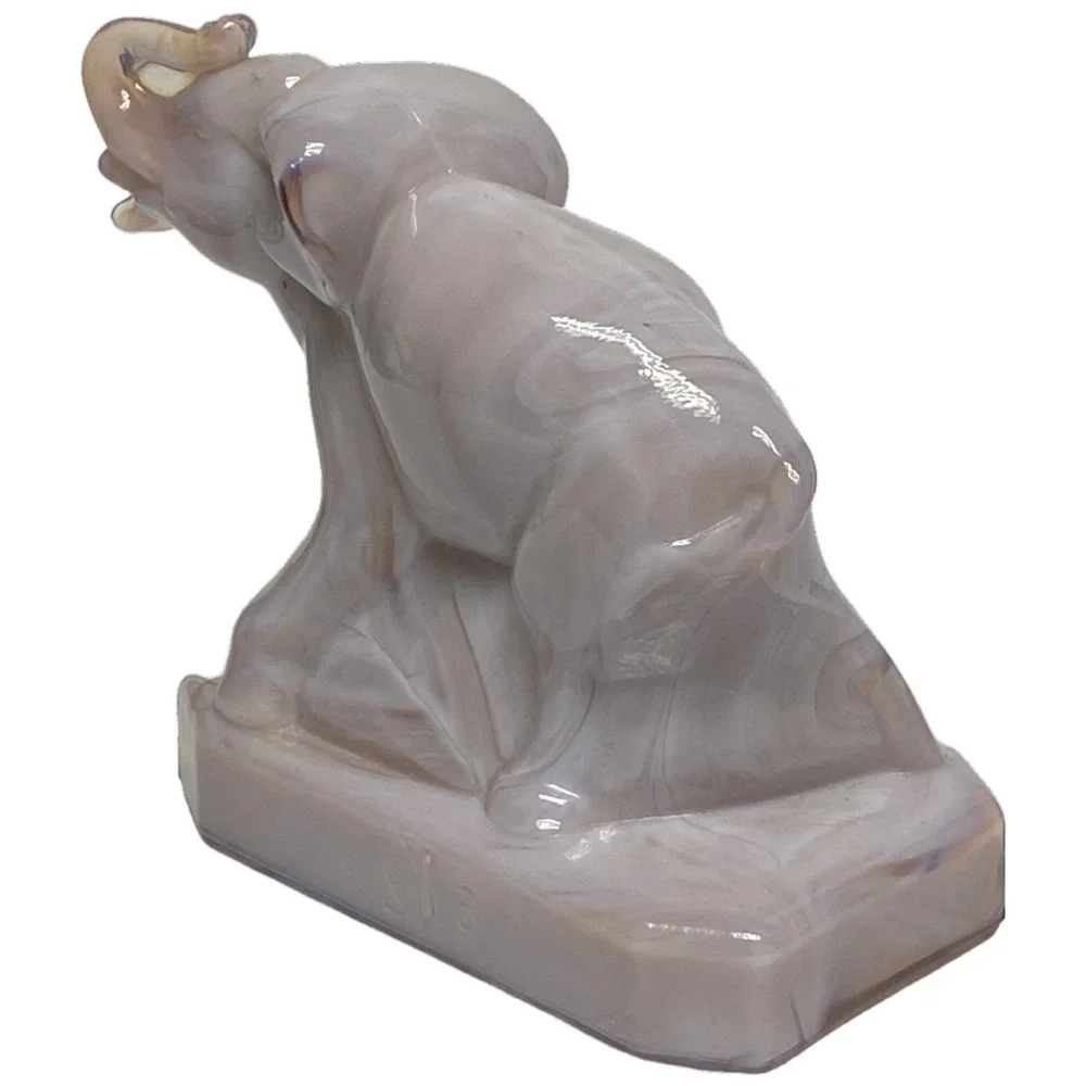 Zack the Elephant Boyd Art Glass Retired 1996 Mystique Grey - Picture 2 of 13